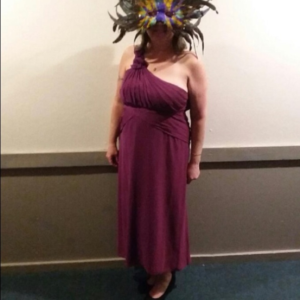 Mid calf length formal dress